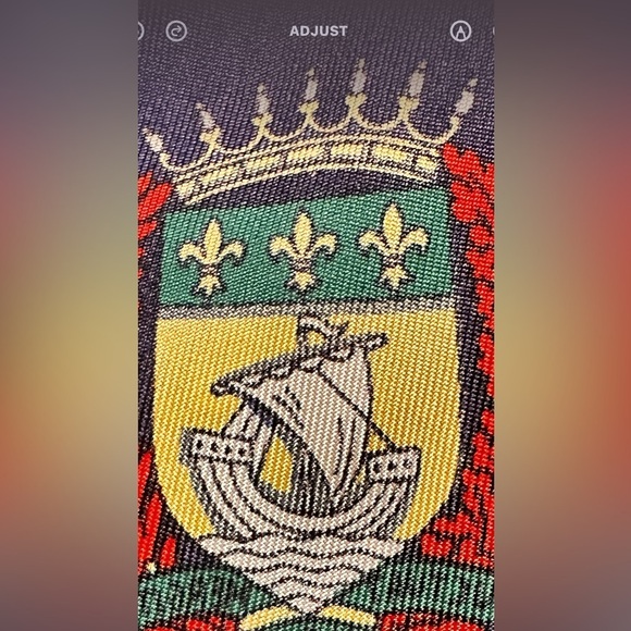 Other - GUCCI SILK  🚩 ASCOT OR POCKET SCARF BLUE GREEN RED GUCCI EMBLEM FLAGS ITALY